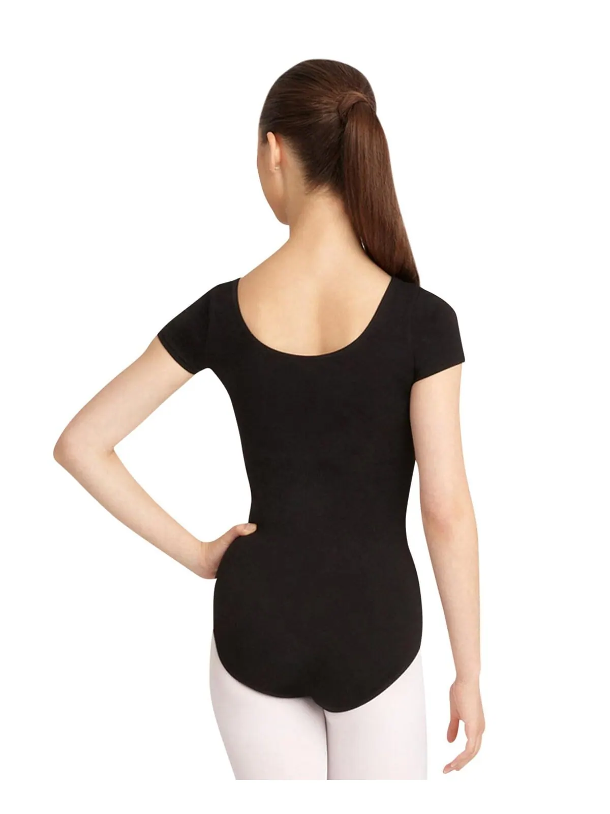 Купальник с коротким рукавом Capezio — изображение 3 из 7, черный