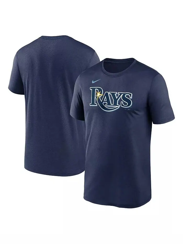 Мужская темно-синяя футболка Tampa Bay Rays Fuse Legend Nike