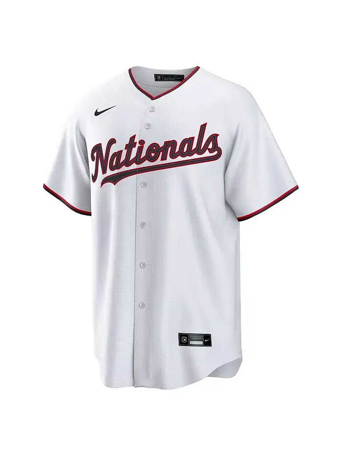 Мужская джерси Dylan Crews White Washington Nationals Home 2.0 Replica Nike — изображение 2 из 3