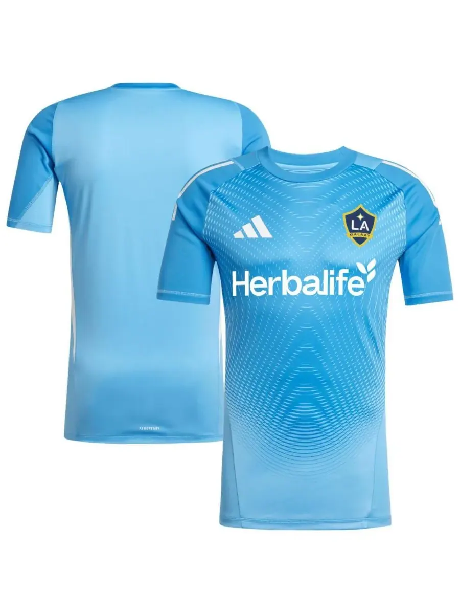 Adidas Мужская синяя вратарская футболка LA Galaxy 2025