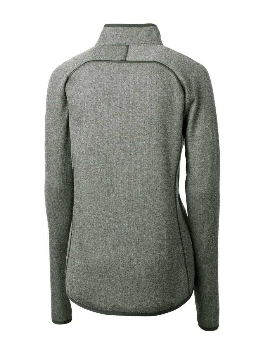 Женская вязаная куртка Mainsail на молнии Cutter & Buck, Polished heather — изображение 3 из 3