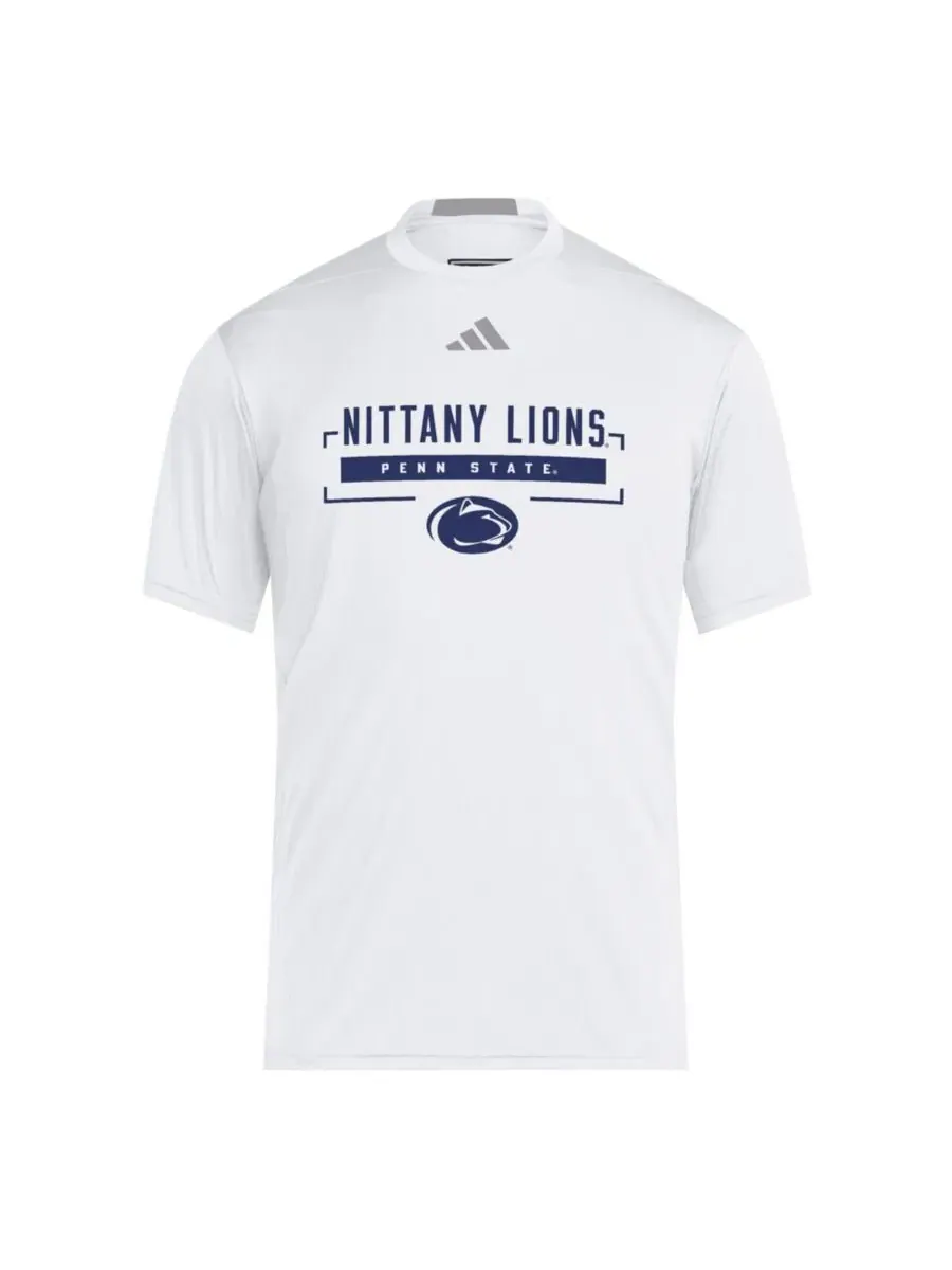 Футболка с принтом Penn State Nittany Lions D4T adidas — изображение 2 из 3, белый
