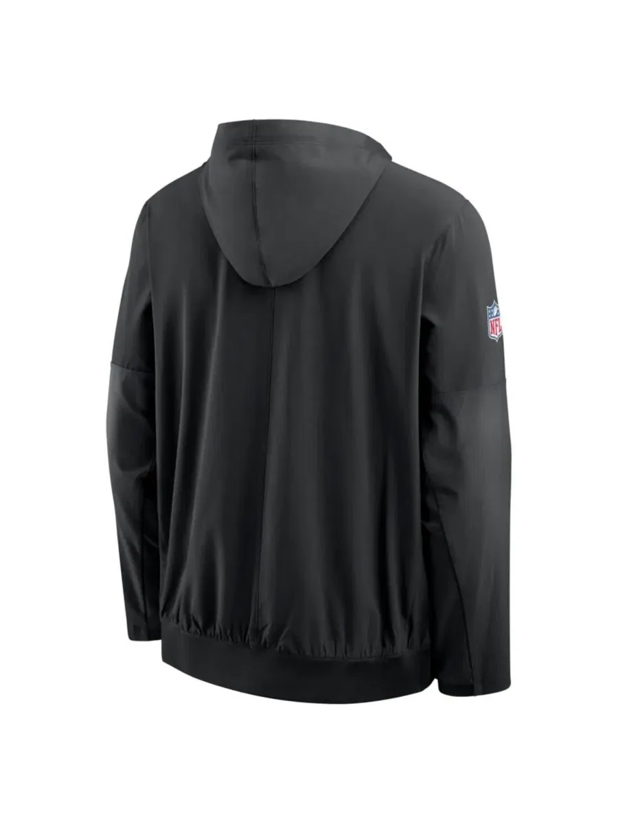 Ветровка-анорак с капюшоном и полузамком Baltimore Ravens Sideline Anorak Nike — изображение 3 из 3, черный