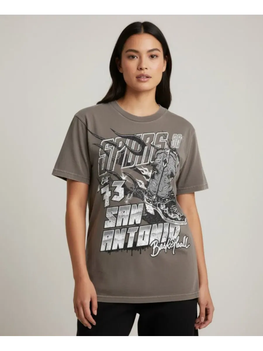 Футболка оверсайз с принтом San Antonio Spurs The Wild Collective