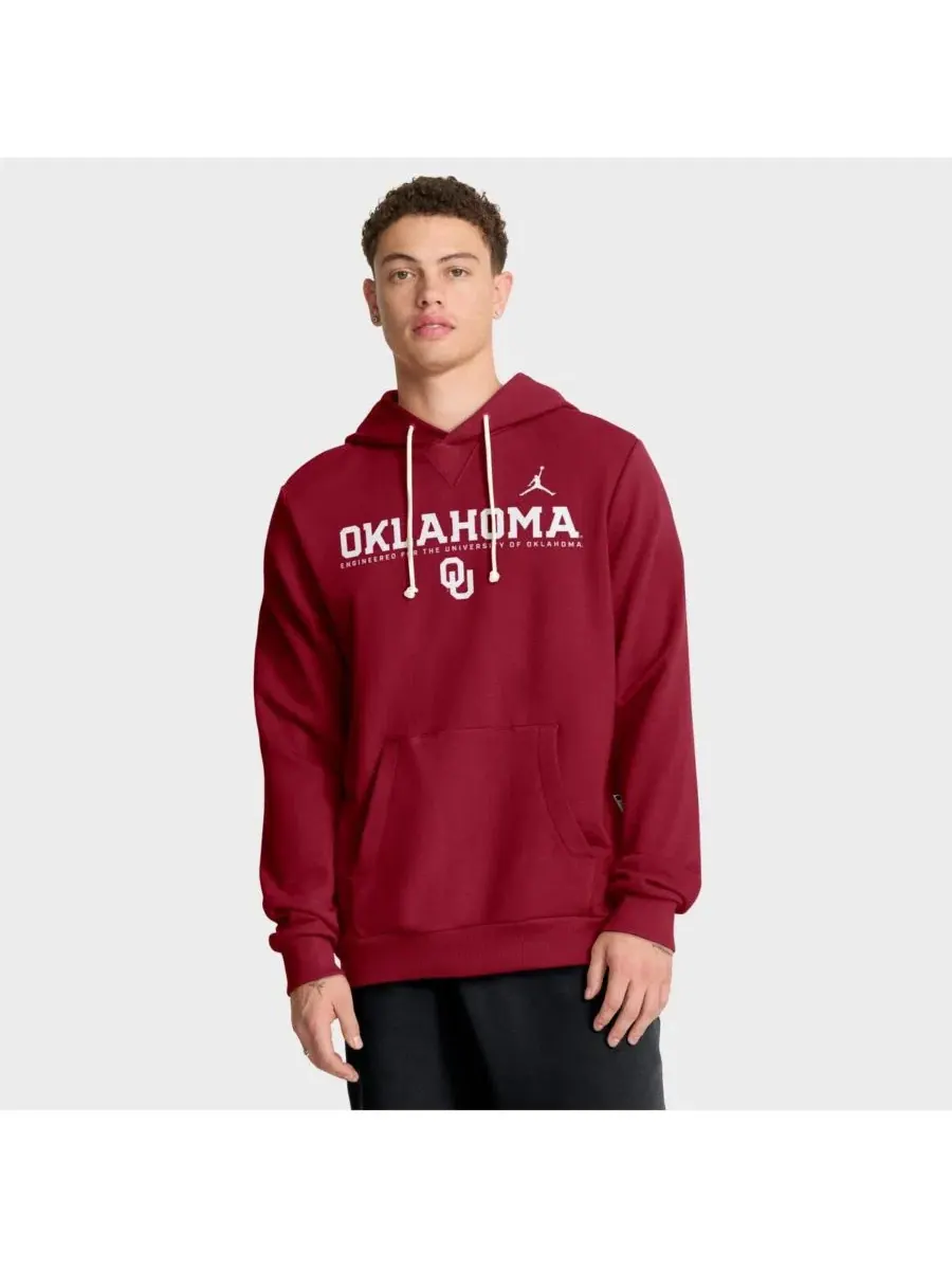Худи с капюшоном из флиса, свободного кроя, с принтом Oklahoma Sooners Jordan