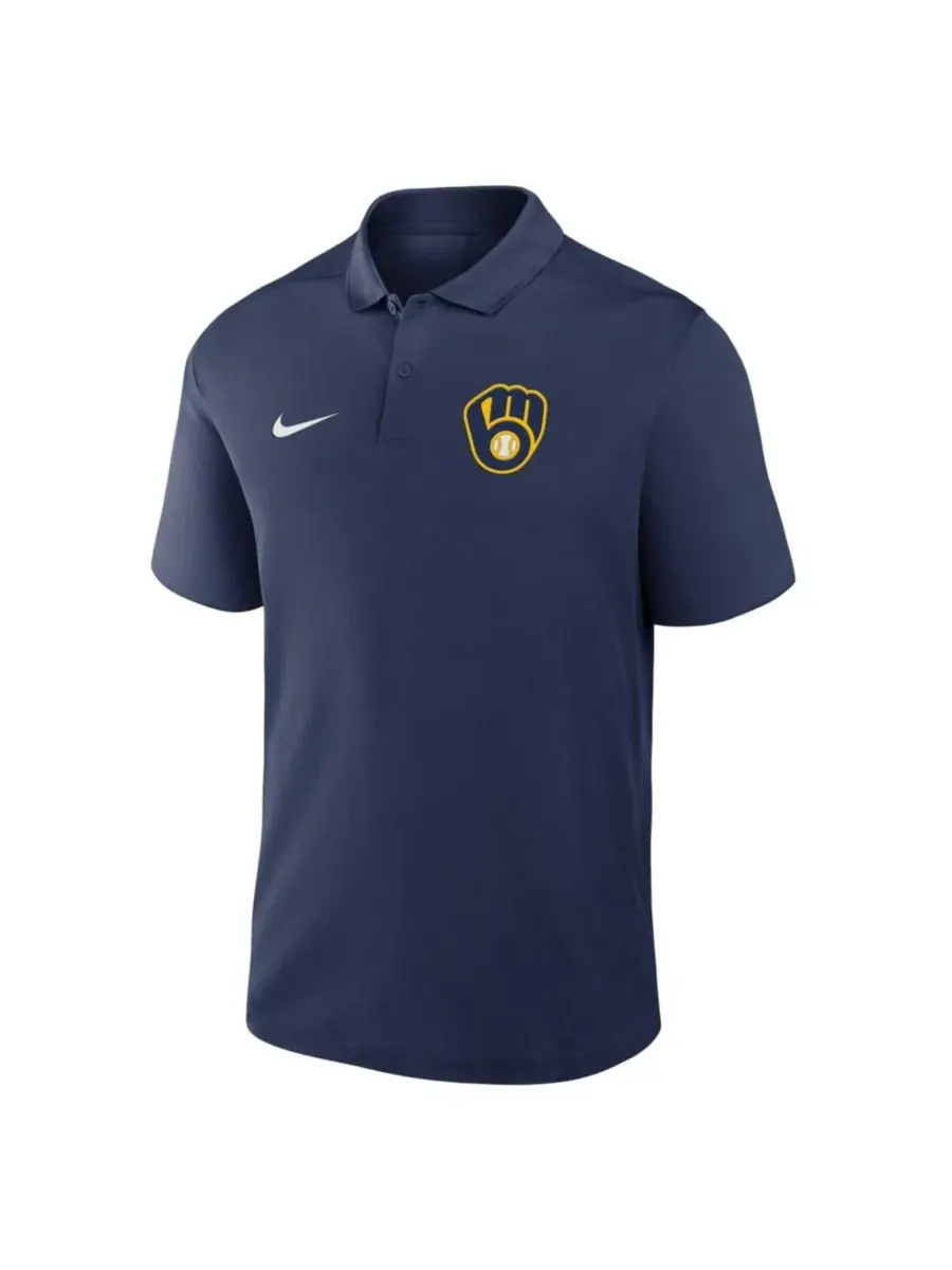 Мужское поло Nike Dri-FIT Victory Milwaukee Brewers — изображение 2 из 3, темно-синий