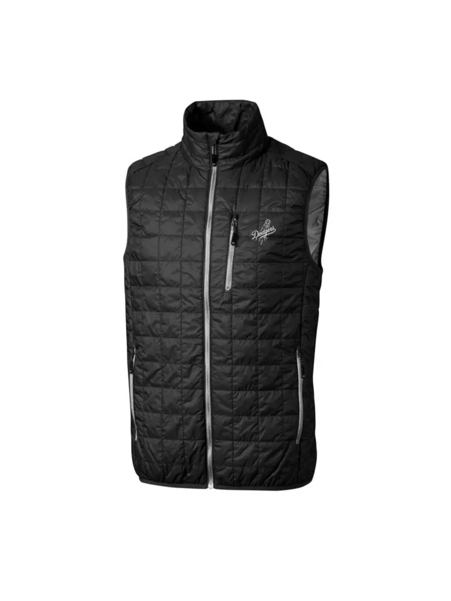 Мужской жилет-пуховик Rainier PrimaLoft Eco Insulated Full-Zip Puffer Vest Cutter & Buck — изображение 2 из 3, черный