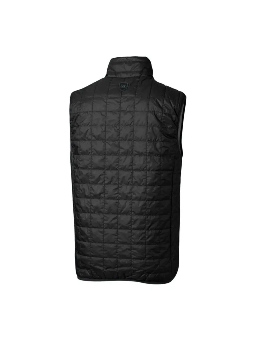 Мужской жилет-пуховик Rainier PrimaLoft Eco Insulated Full-Zip Puffer Vest Cutter & Buck — изображение 3 из 3, черный