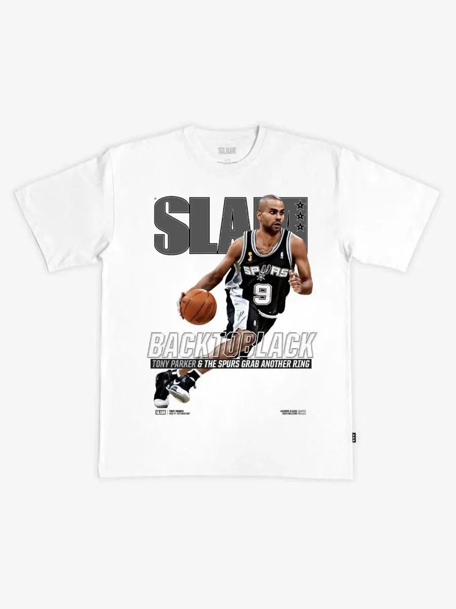Футболка с принтом Tony Parker Hardwood Classics Cover Slam — белый