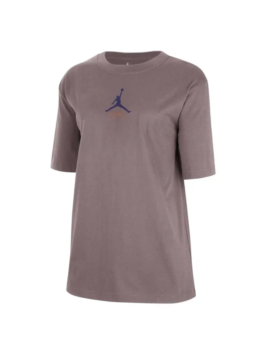 Футболка свободного кроя с принтом Courtside Statement Edition Jordan — изображение 2 из 3, темно-серый
