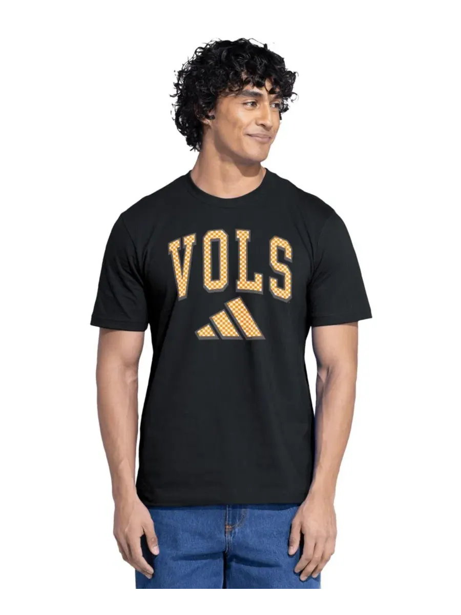 Футболка с коротким рукавом Checker Fresh Tennessee Volunteers adidas — изображение 2 из 3, черный
