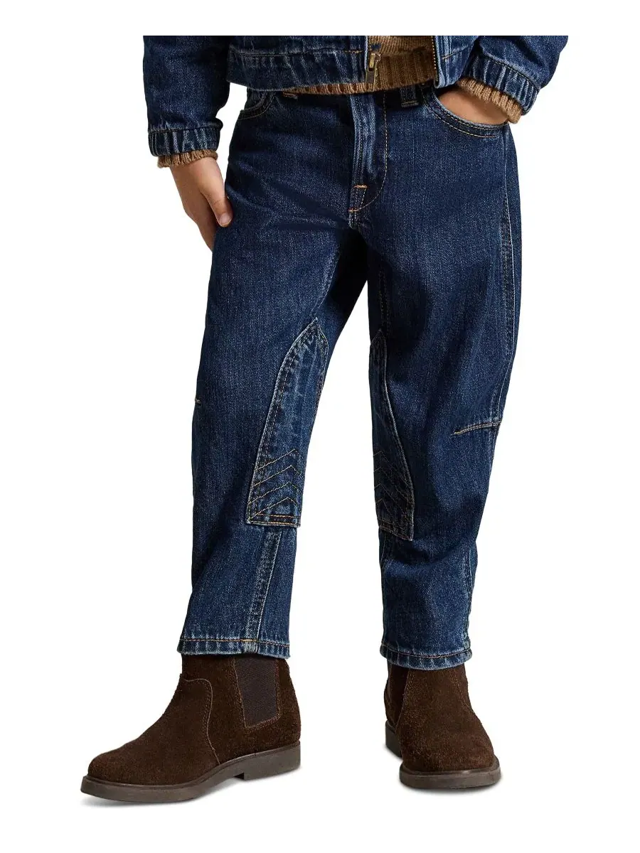 Джинсы из хлопкового денима с зауженным книзу изогнутым кроем Polo Ralph Lauren, Lucero Wash