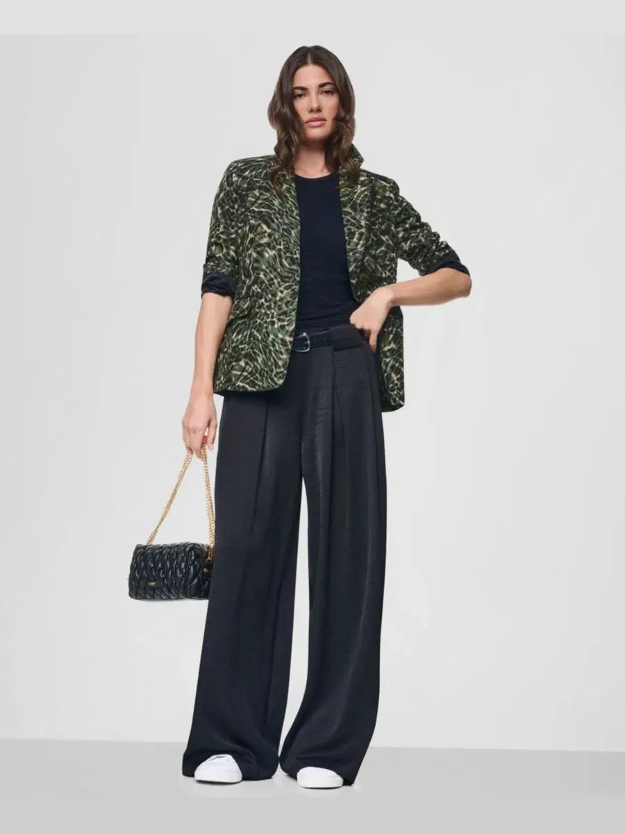 Женский жакет с воротником и клапанами DKNY, Forest Leopard — изображение 6 из 8