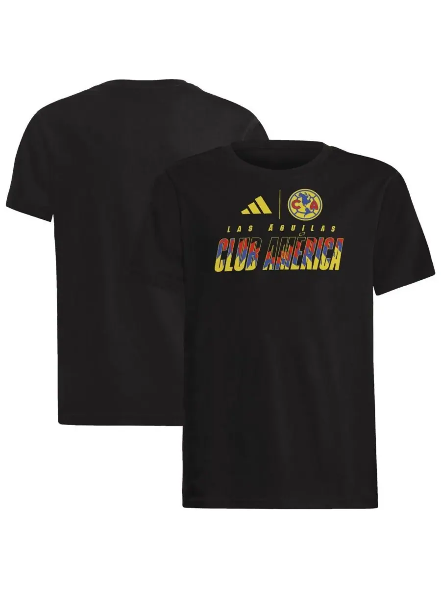 Adidas Футболка Big Boys and Girls Black Club America Leagues Cup