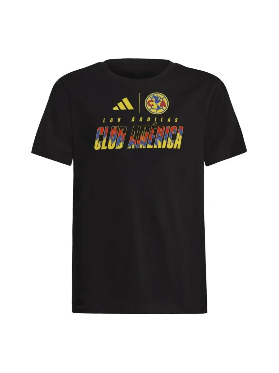 Adidas Футболка Big Boys and Girls Black Club America Leagues Cup — изображение 2 из 3, черный