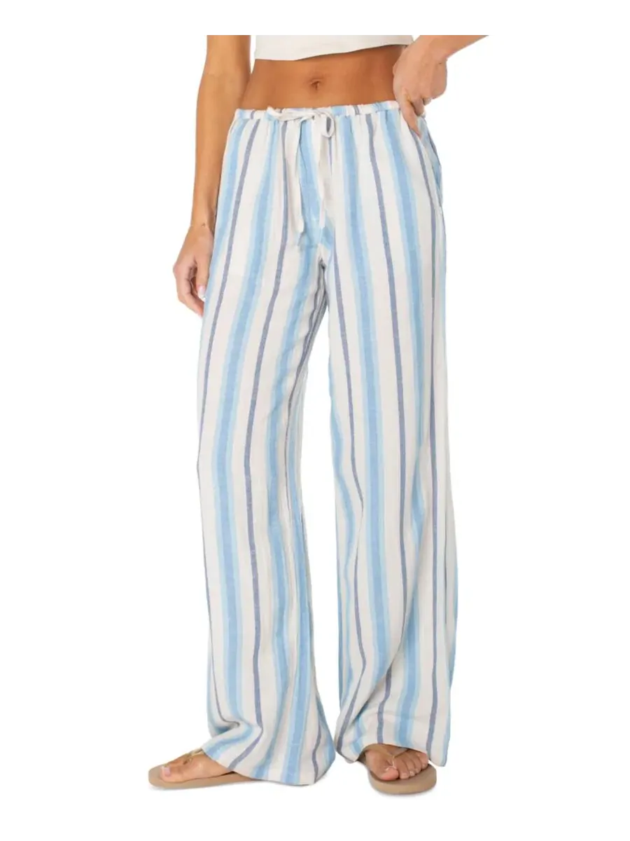 Штаны широкие с принтом Iyla Roxy, Cerulean Sunny Stripe