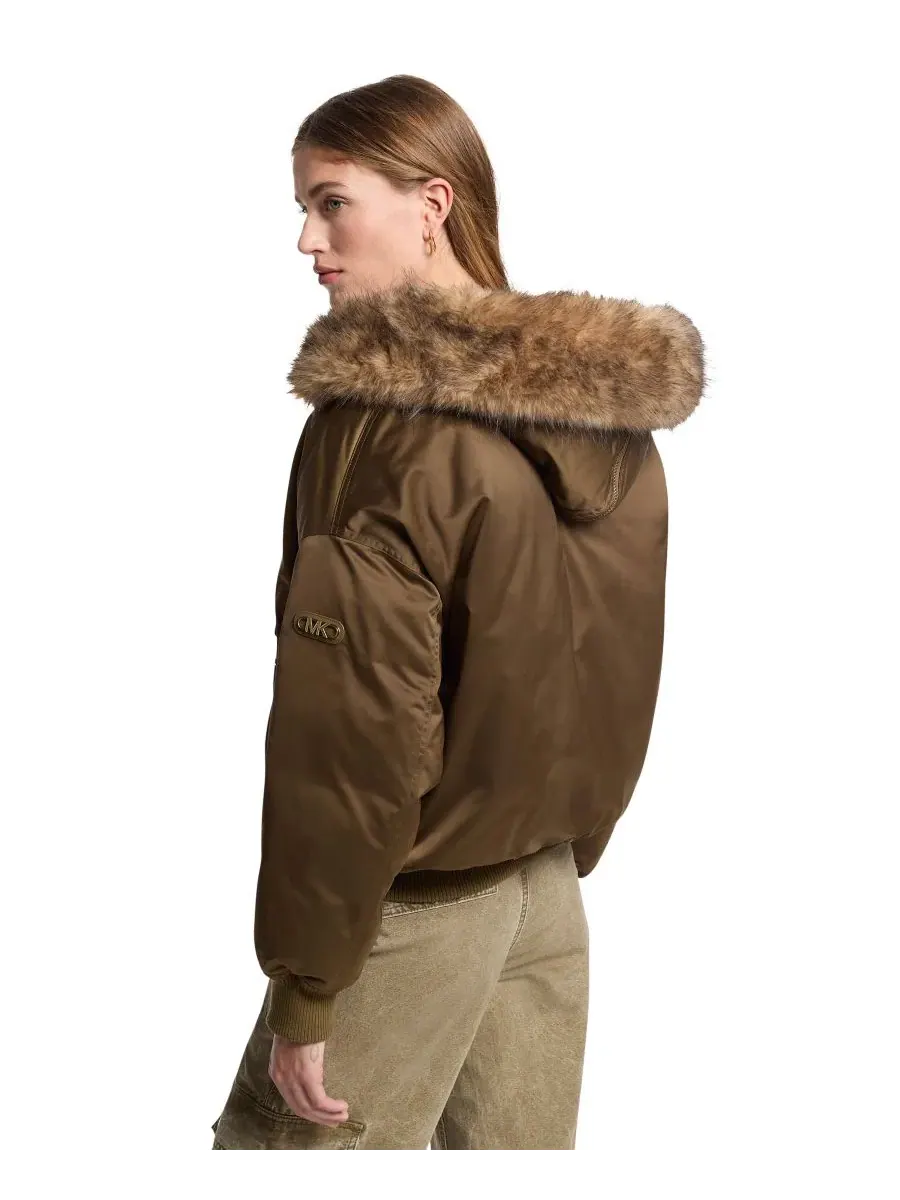 Женская утепленная куртка-бомбер с капюшоном Michael Kors, Duffle — изображение 3 из 3