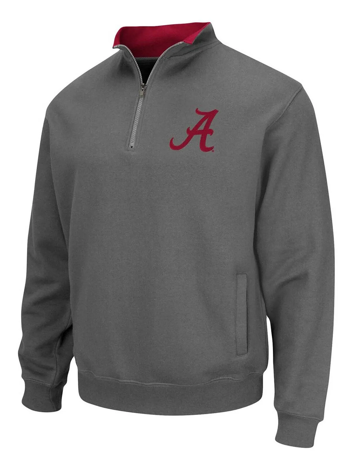Мужская темно-серая куртка alabama crimson tide tortugas logo с молнией на четверть Colosseum — изображение 2 из 3