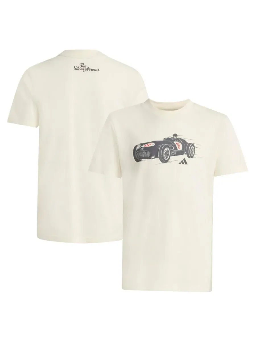 Футболка с коротким рукавом Mercedes-AMG Petronas F1 Team Silver Arrows Retro Car adidas