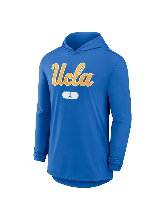 Мужская синяя легкая толстовка с длинными рукавами UCLA Bruins Performance Jordan — изображение 3 из 3