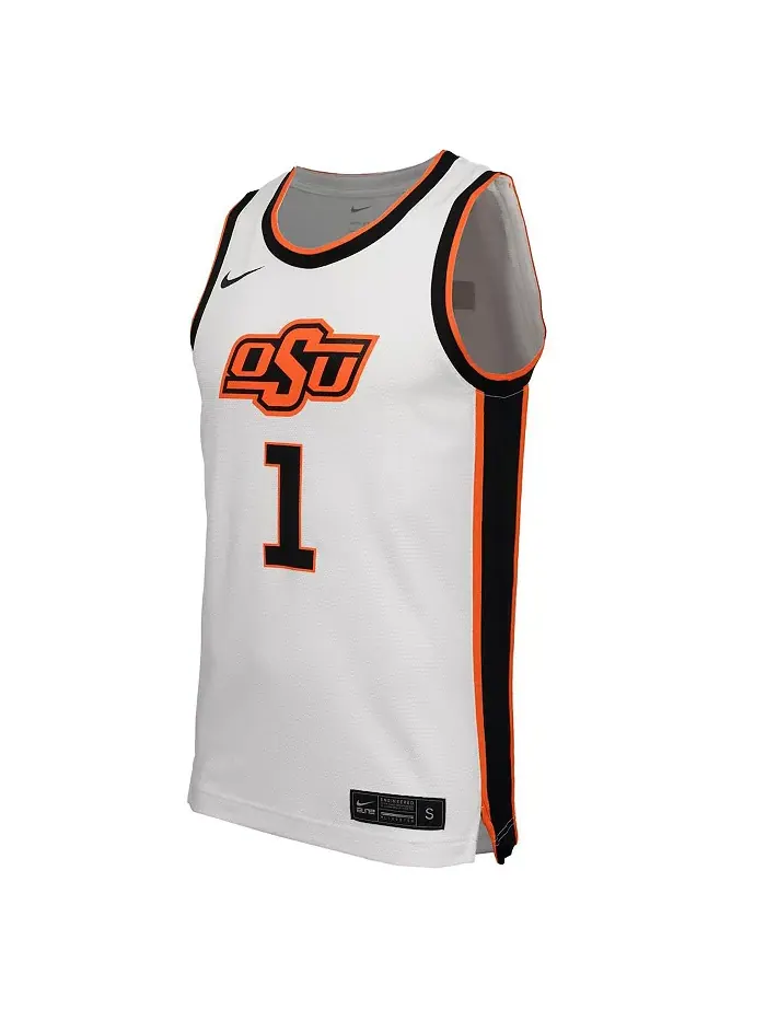 Мужская 1 белая реплика баскетбольной майки Oklahoma State Cowboys Nike — изображение 2 из 3