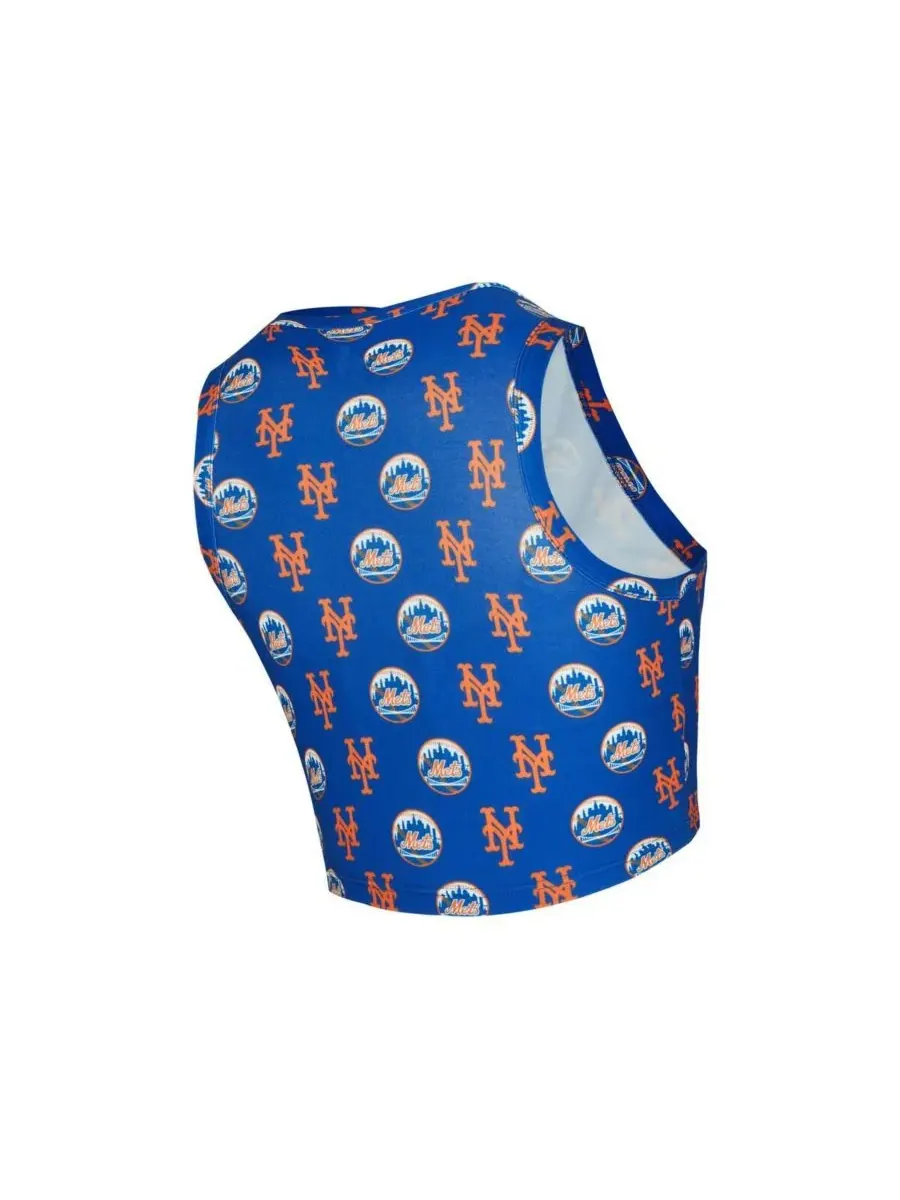 Concepts Sport Комплект из двух женских вязаных маек и юбки-шорт «Нью-Йорк Метс» королевского — изображение 3 из 3