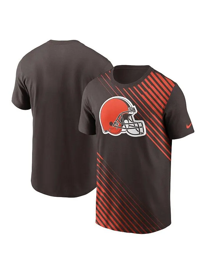 Мужская коричневая футболка Cleveland Browns Yard Line Fashion Asbury Nike