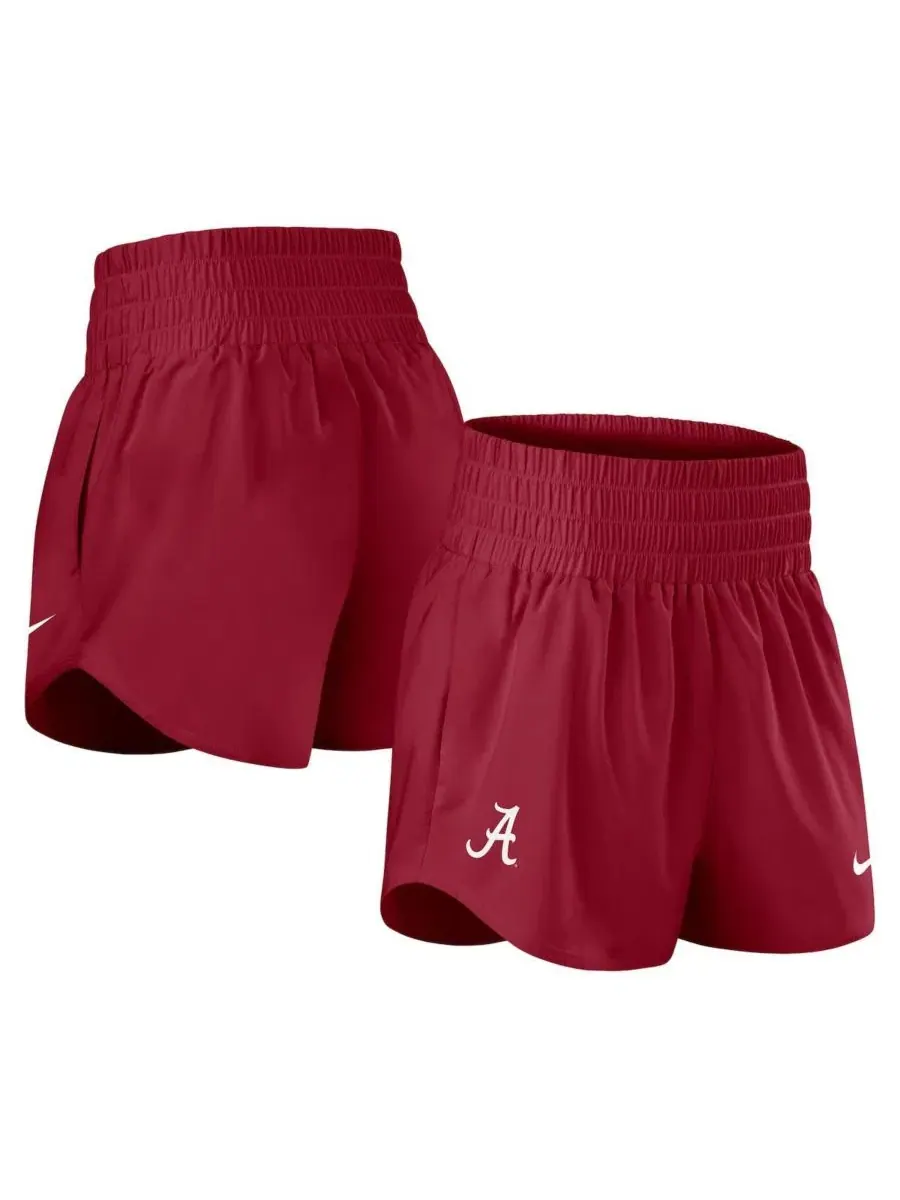 Женские шорты Nike с высокой посадкой Dri-FIT, модель Crimson Tide Performance One