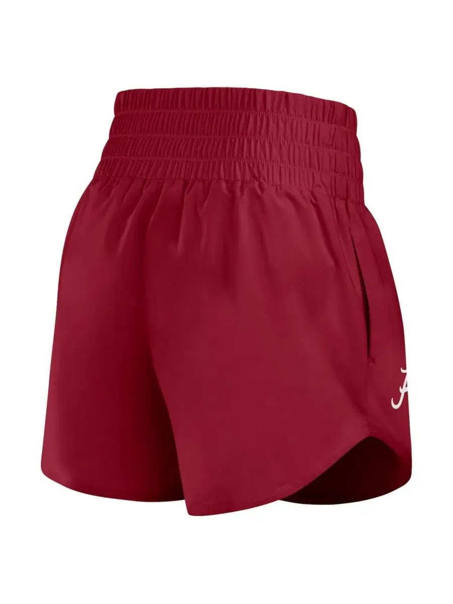 Женские шорты Nike с высокой посадкой Dri-FIT, модель Crimson Tide Performance One — изображение 3 из 5, красный