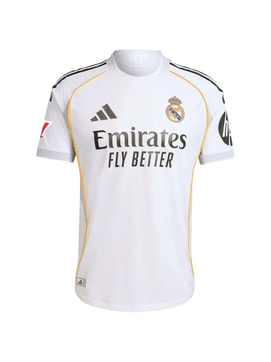 Футболка мужская белая Real Madrid 2025/26 Home Authentic Jersey adidas — изображение 2 из 3, белый