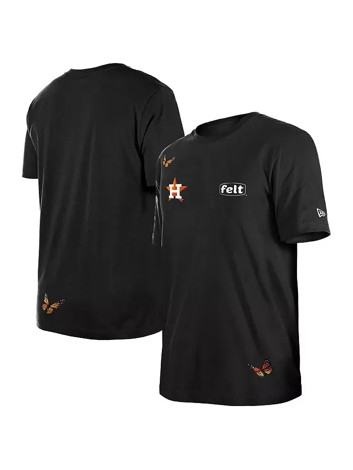 Футболка мужская x Felt Black Houston Astros New Era