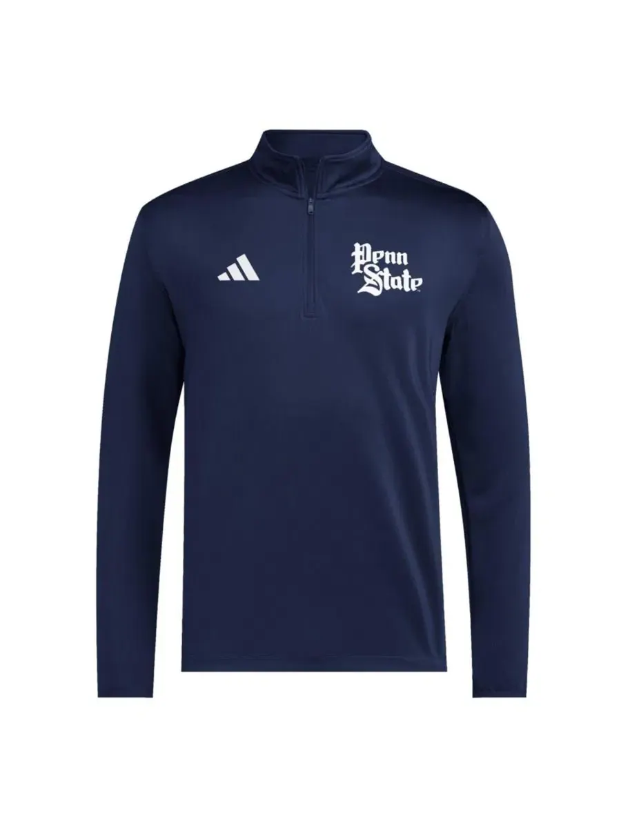 Пуловер с четверть-молнией adidas Penn State Nittany Lions 2026 Sideline Ultimate365 Woven — изображение 2 из 3, темно-синий