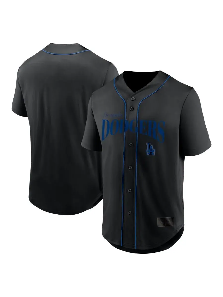 Мужская рубашка-поплин Los Angeles Dodgers Franchise с принтом Fanatics