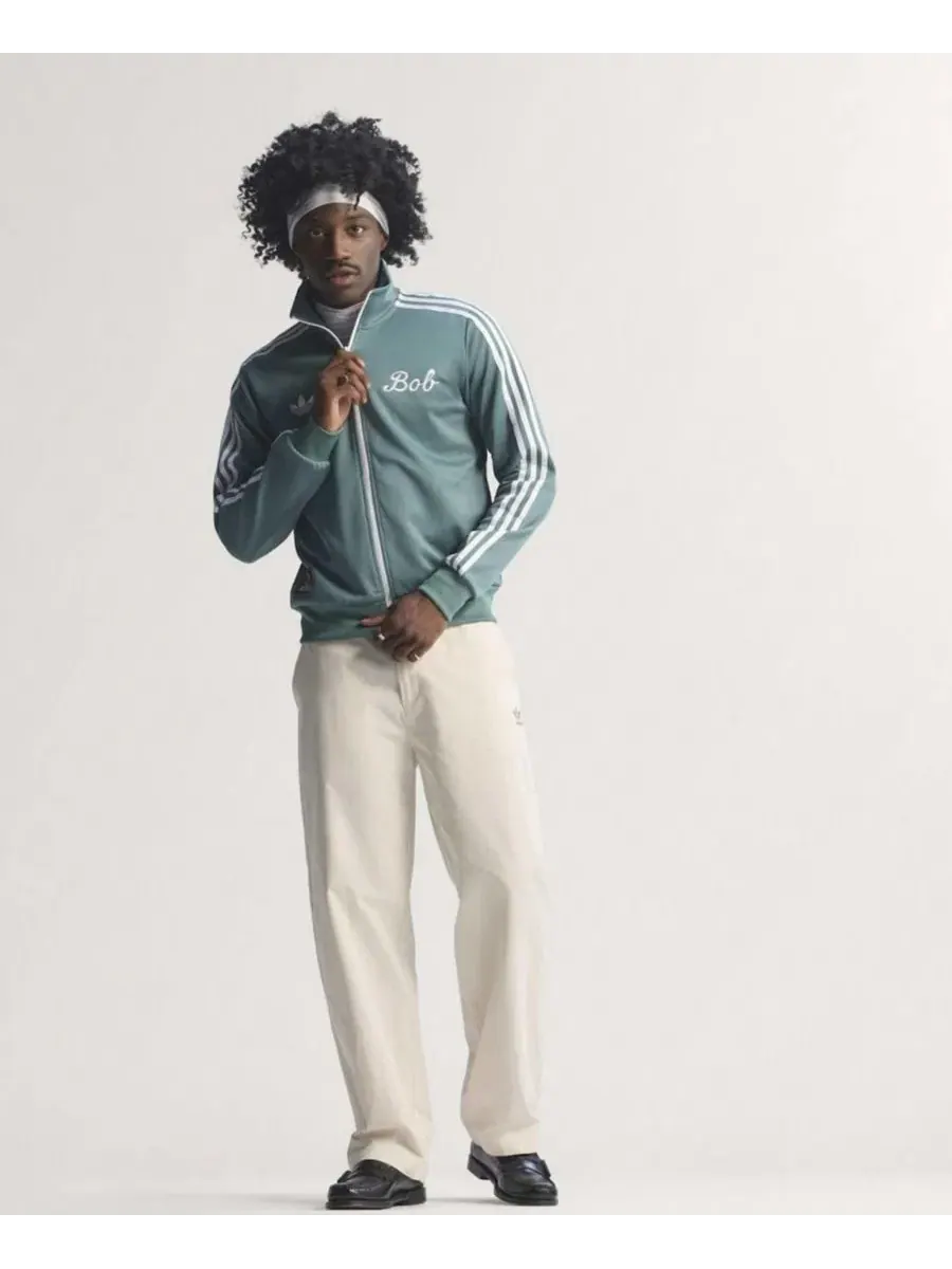 Куртка-бомбер с полной застежкой-молнией Bob Marley Jamaica National Team adidas — изображение 3 из 4, зеленый