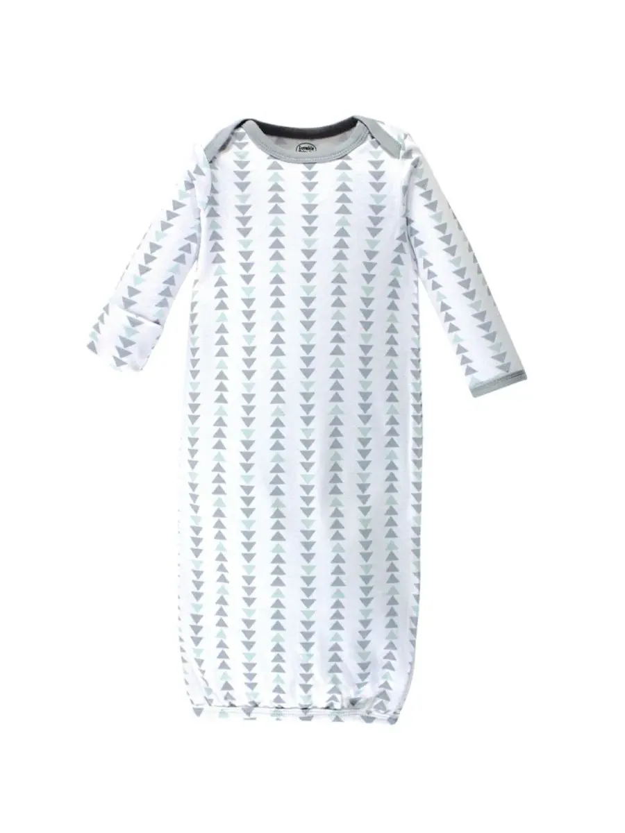 Комплект из 3 ночных рубашек Breathable Cotton Sleepwear Wraps Luvable Friends, Boy Feathers — изображение 3 из 4