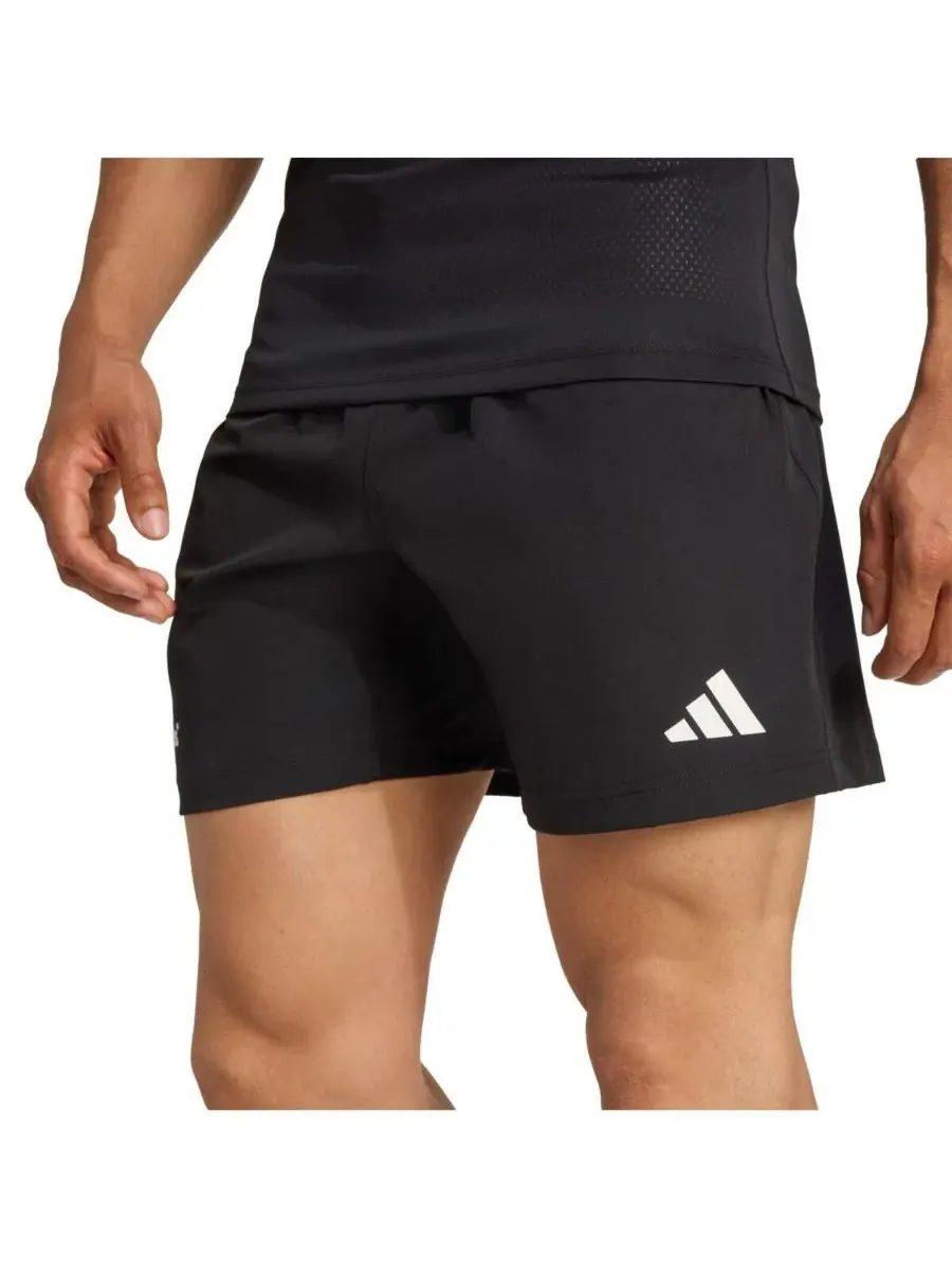 Adidas Мужские черные домашние шорты сборной Новой Зеландии по регби сезона 2025/26 — изображение 2 из 3, черный