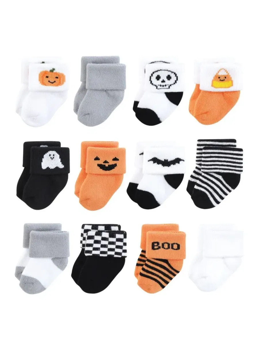 Комплект детских носков из хлопка с рисунком Halloween Hudson Baby