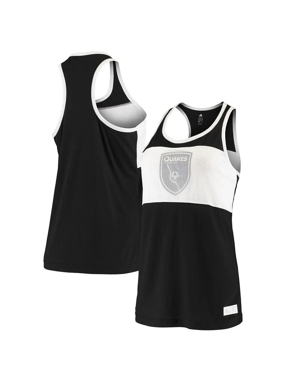 Женская черная майка San Jose Earthquakes с отделкой adidas — изображение 1 из 3, черный