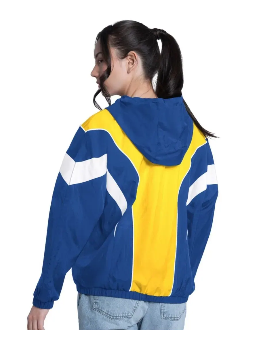 Легкая удлиненная куртка-бомбер с капюшоном Golden State Warriors Quarterback Lightweight Oversized — изображение 2 из 3