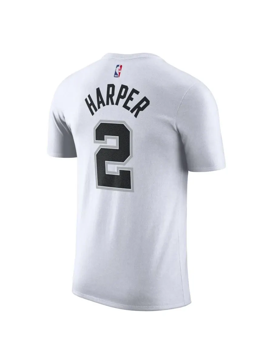 Футболка с принтом Dylan Harper San Antonio Spurs Nike — изображение 3 из 3, белый
