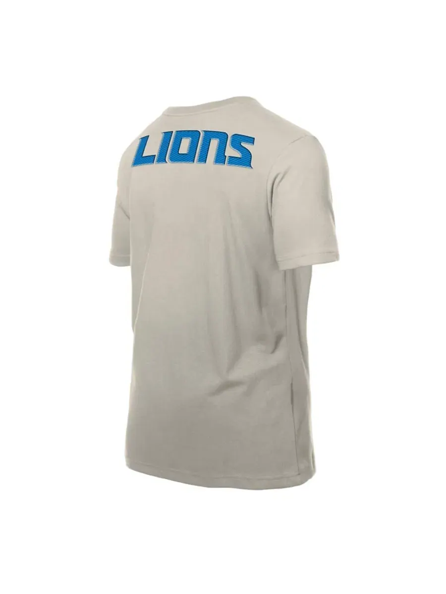 Футболка с вышивкой Detroit Lions New Era — изображение 5 из 5, светлый бежевый