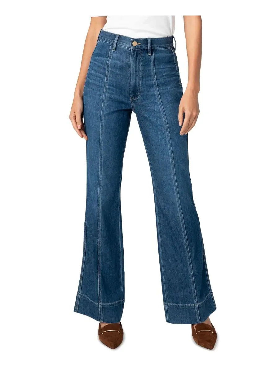 Джинсы-клеш с высокой посадкой и швами спереди Petite Relaxed High-Rise Seamed Bootcut Liverpool