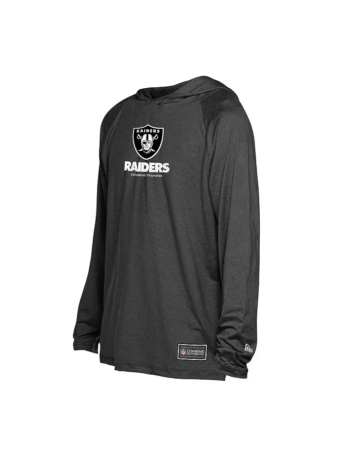 Мужская черная толстовка Las Vegas Raiders с функцией поддержки команды New Era — изображение 3 из 3