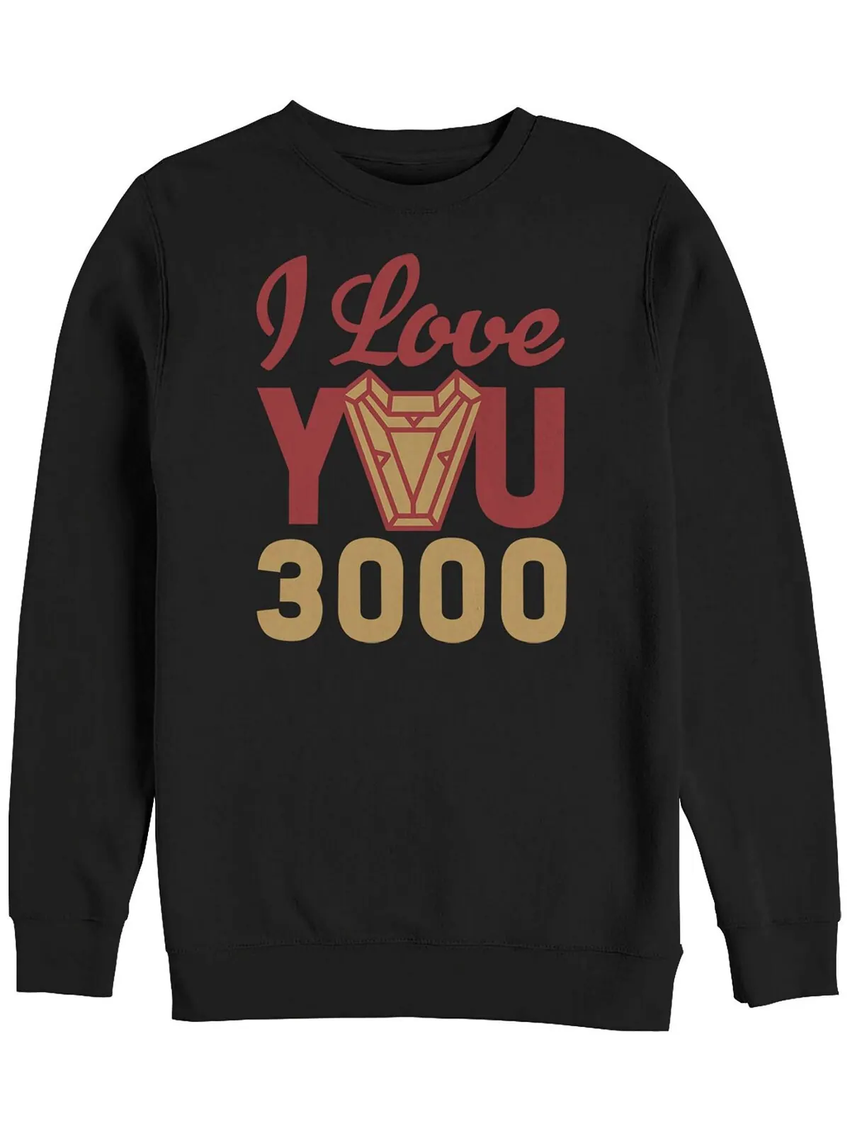 Мужская куртка Marvel Avengers Endgame I Love You 300 Arc Reactor, флис с круглым вырезом Fifth Sun — изображение 1 из 3