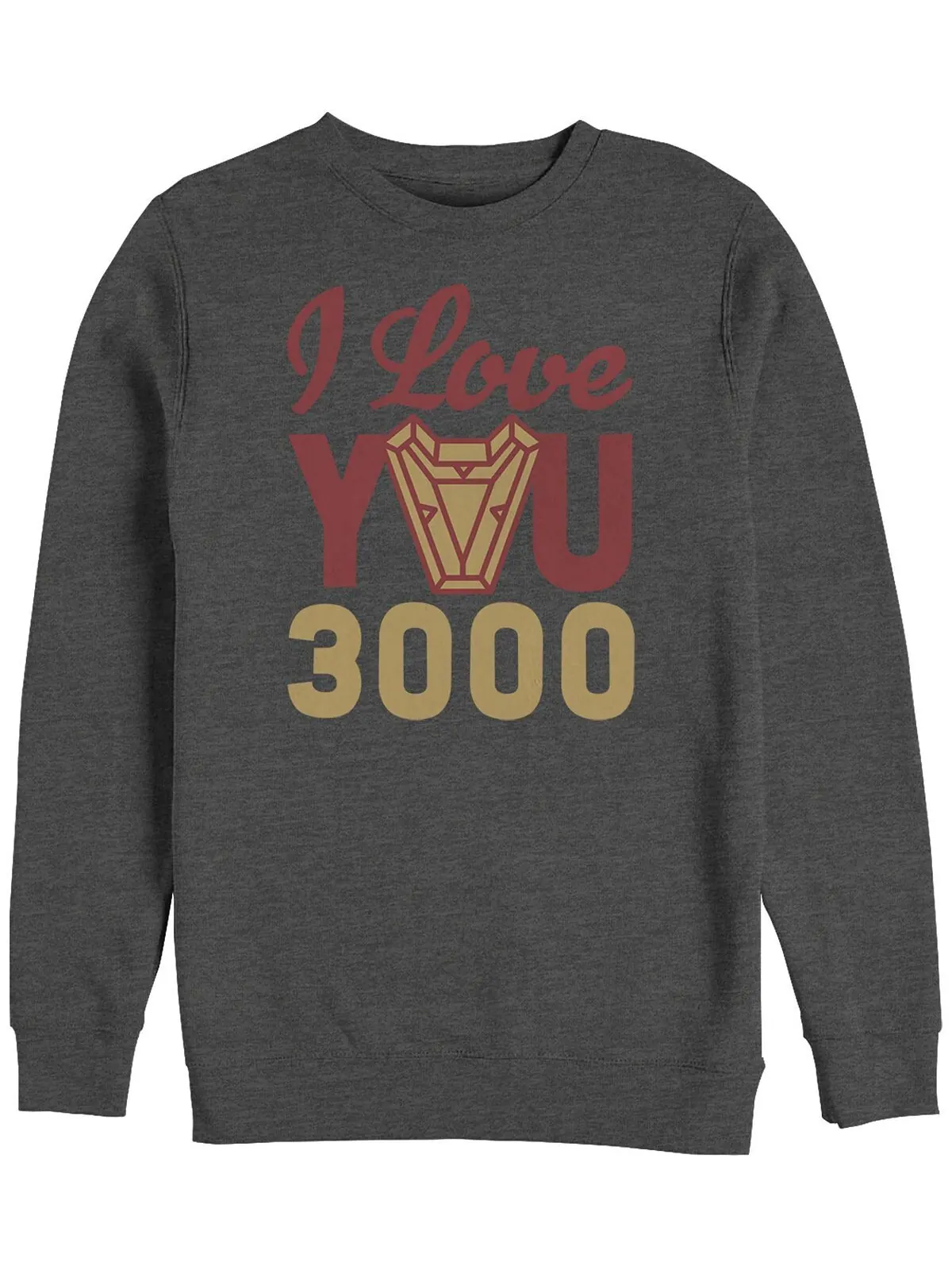 Мужская куртка Marvel Avengers Endgame I Love You 300 Arc Reactor, флис с круглым вырезом Fifth Sun — изображение 2 из 3