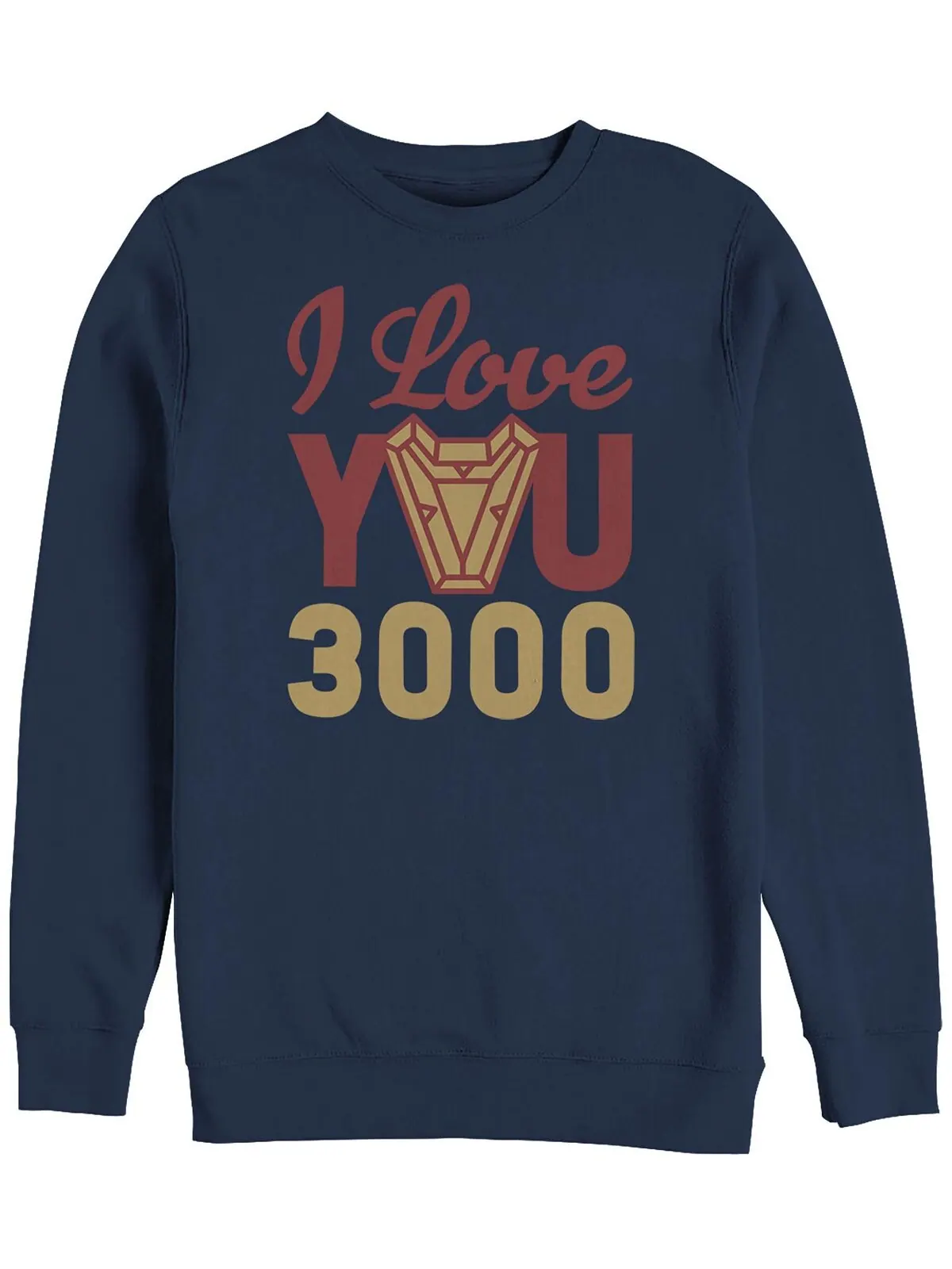 Мужская куртка Marvel Avengers Endgame I Love You 300 Arc Reactor, флис с круглым вырезом Fifth Sun — изображение 2 из 2