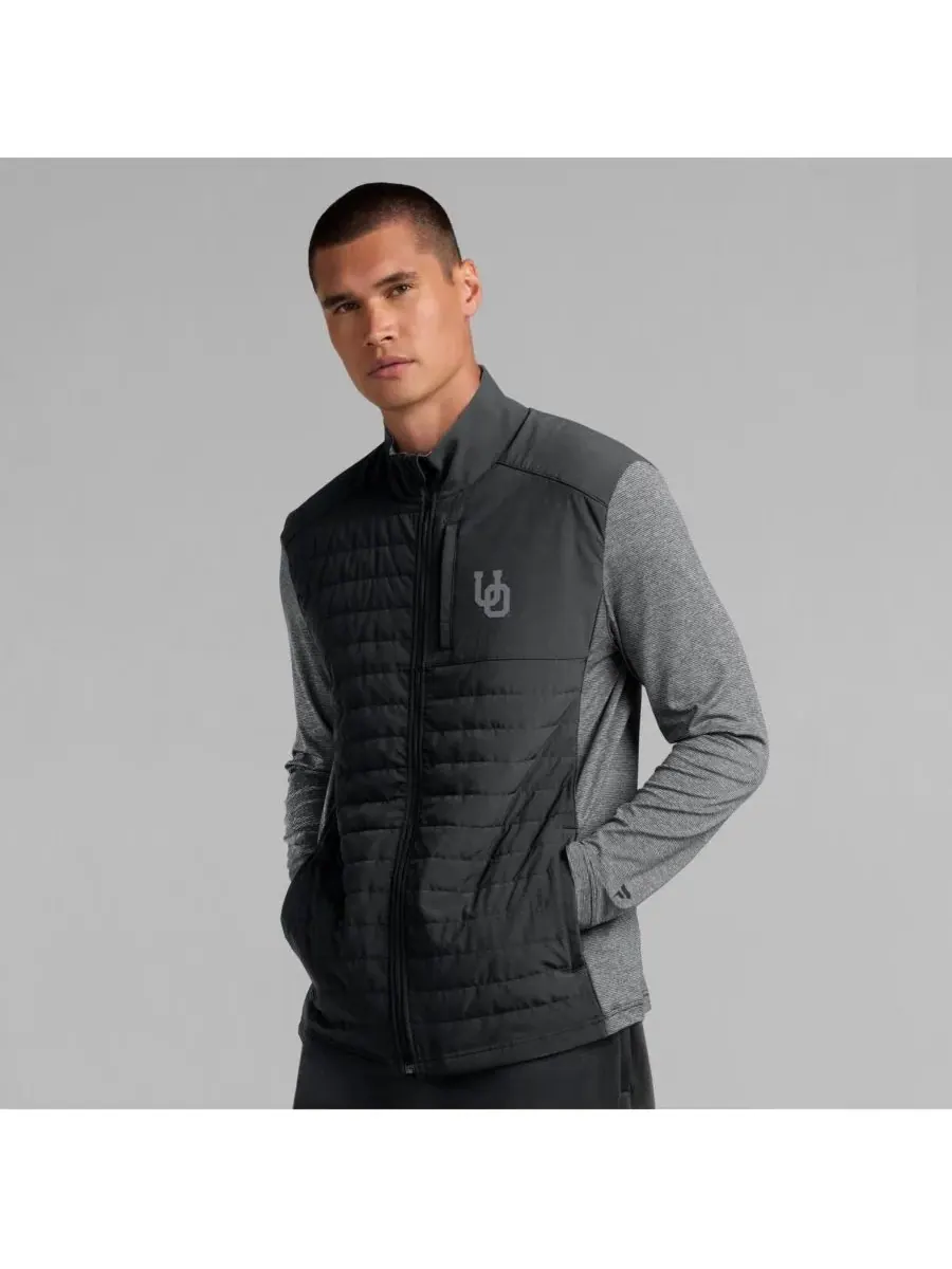 Fanatics Мужская черная куртка на молнии с логотипом команды Oregon Ducks в тон — изображение 2 из 5, черный