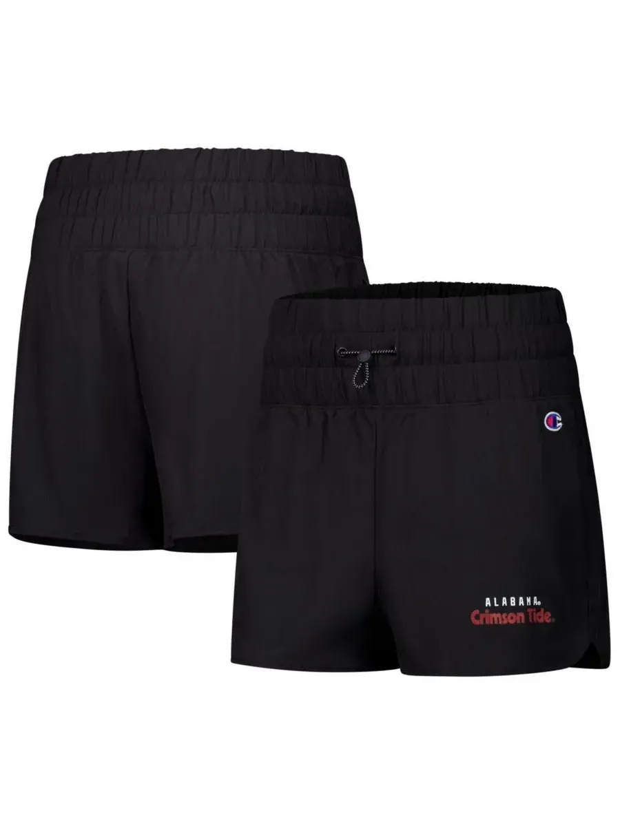 Champion Женские черные тканые шорты Alabama Crimson Tide Tailgate Her