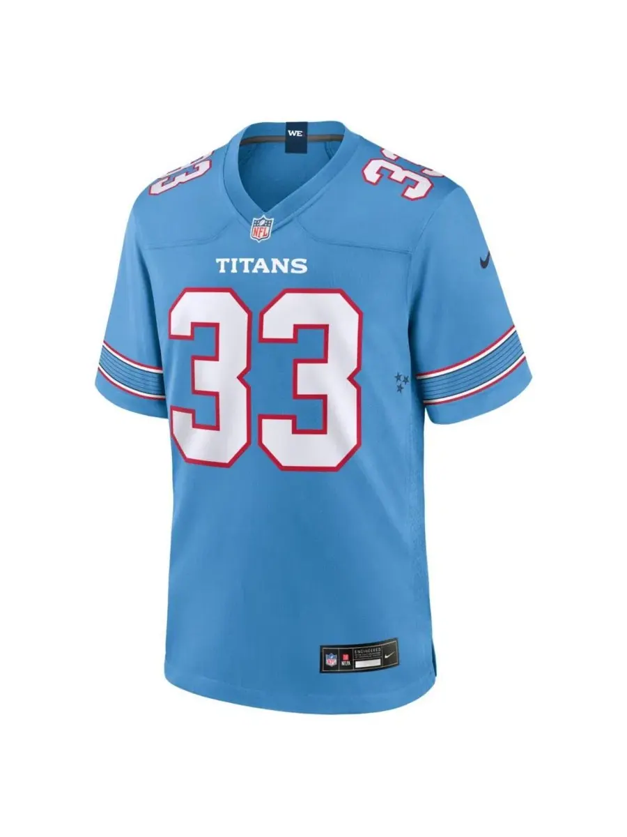 Игровая футболка Nike Tennessee Titans с именем Cedric Gray — изображение 2 из 5, светлый синий