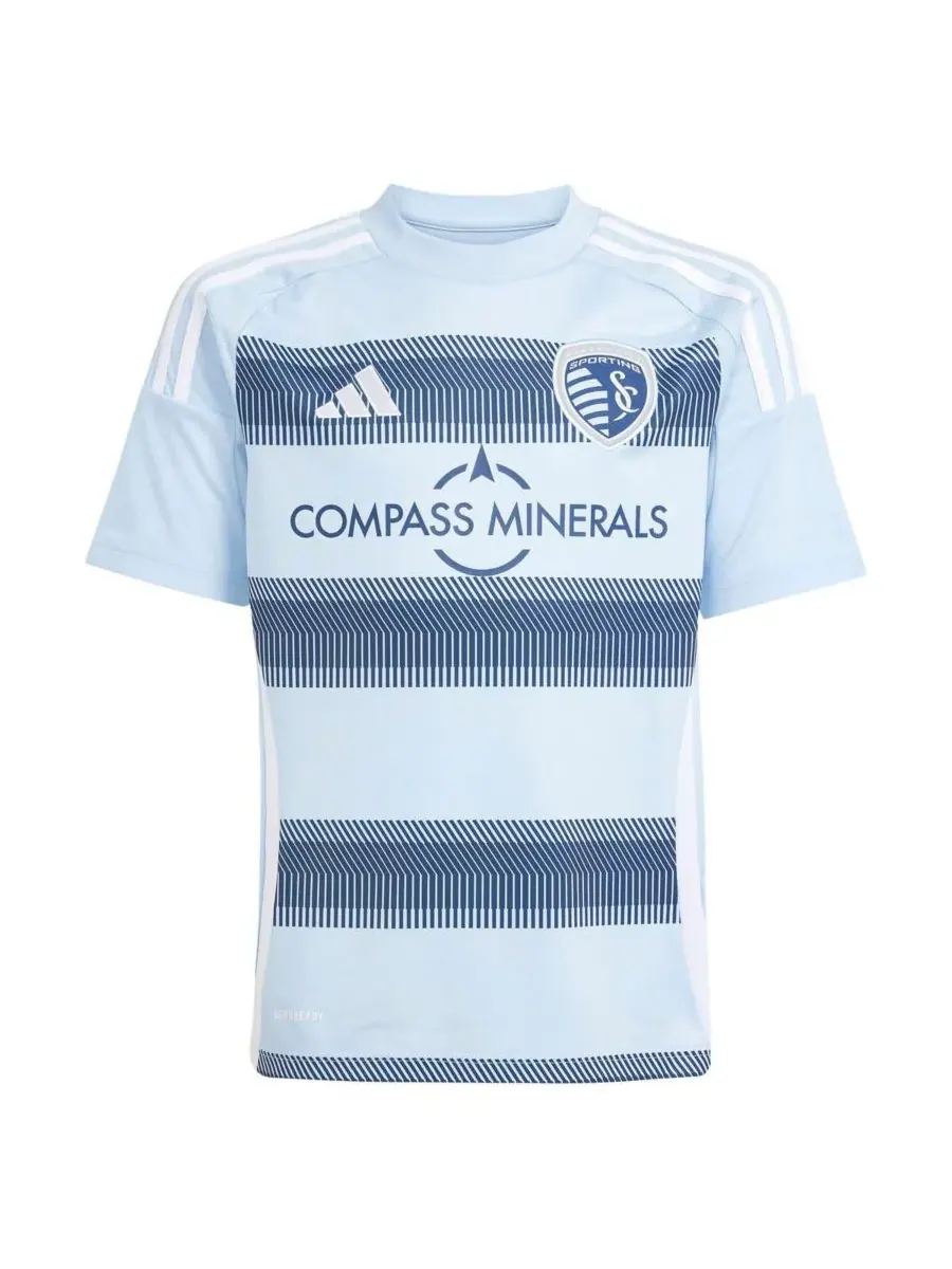 Adidas Детская футболка Эрика Томми, светло-голубая, Sporting Kansas City 2025 One KC Replica — изображение 3 из 3